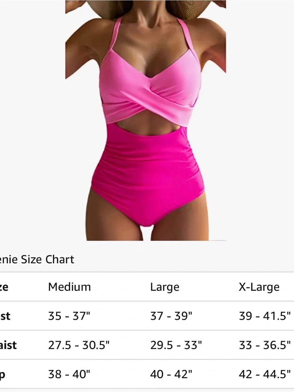 Two-Tone Pink Twist Cutout One-Piece Swimsuit